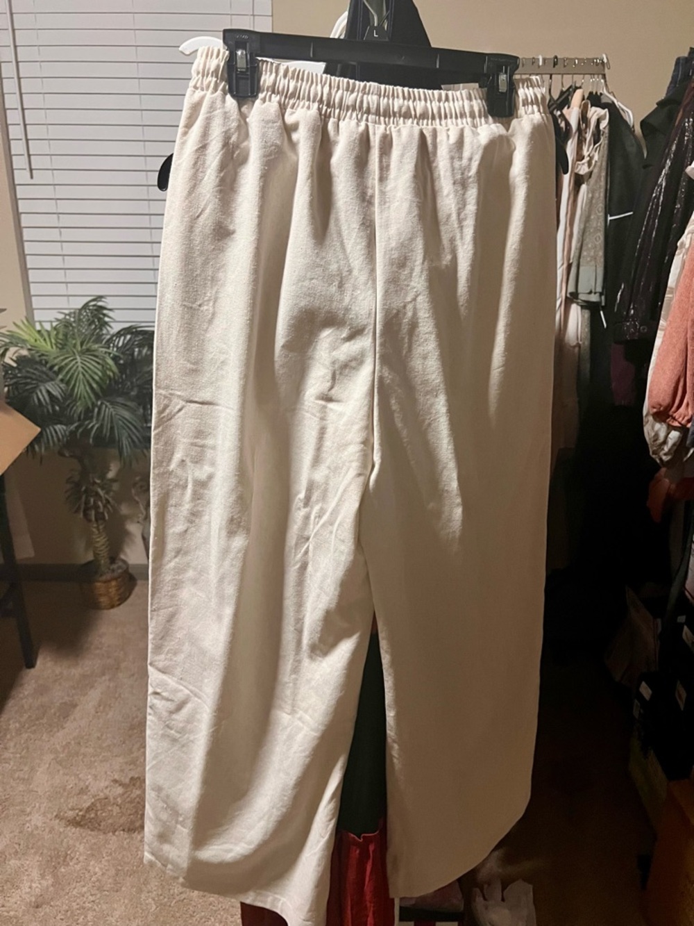 Commense Women's Linen Cream Two-Piece Set - Picture 12 of 12